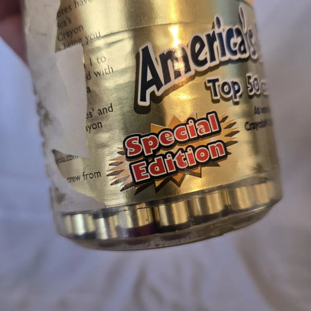 Vintage CRAYOLA America's Favorite Top 50 Crayons Special Edition 2001 Screw Top